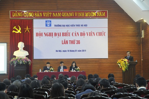 Hội nghị Đại biểu cán bộ viên chức lần thứ 36 Trường Đại học Kiến trúc Hà Nội
