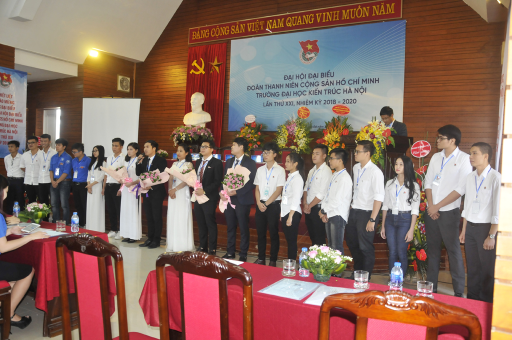 Đại hội Đại biểu Đoàn TNCS Hồ Chí Minh Trường Đại học Kiến Trúc Hà Nội lần thứ XXI, nhiệm kỳ 2018 - 2020