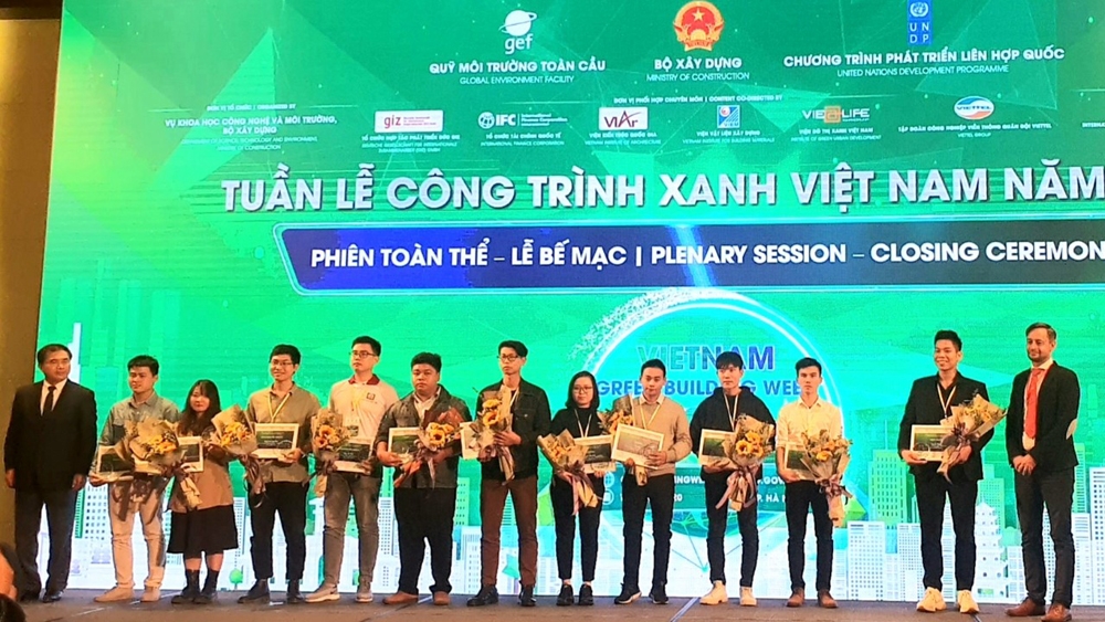 Giải thưởng cuộc thi Kiến trúc Xanh sinh viên năm 2020 gọi tên các sinh viên của Trường Đại học Kiến trúc Hà Nội