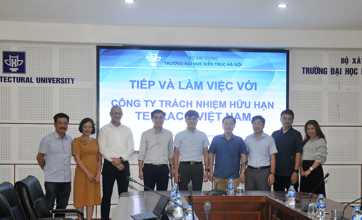Trường Đại học Kiến trúc Hà Nội tiếp và làm việc với Đại diện Công ty TNHH Terraco Việt Nam