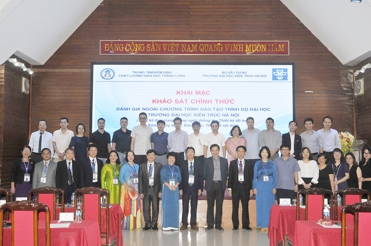 Trường Đại học Kiến trúc Hà Nội khai mạc chương trình khảo sát chính thức đánh giá ngoài 06 chương trình đào tạo