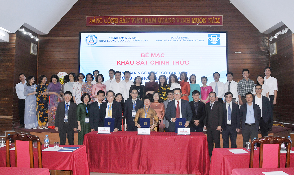 Trường Đại học Kiến trúc Hà Nội bế mạc khảo sát đánh giá ngoài cơ sở giáo dục