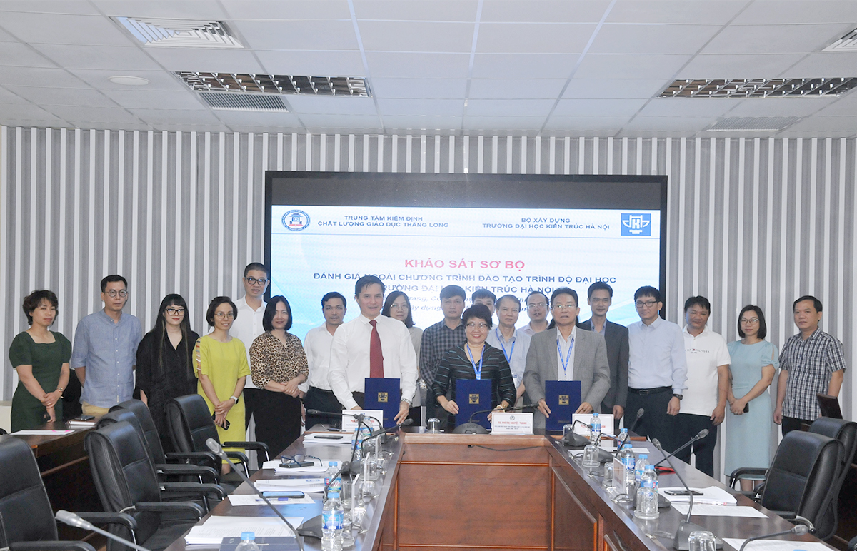 Khảo sát sơ bộ đánh giá chất lượng 06 chương trình đào tạo của Trường Đại học Kiến trúc Hà Nội