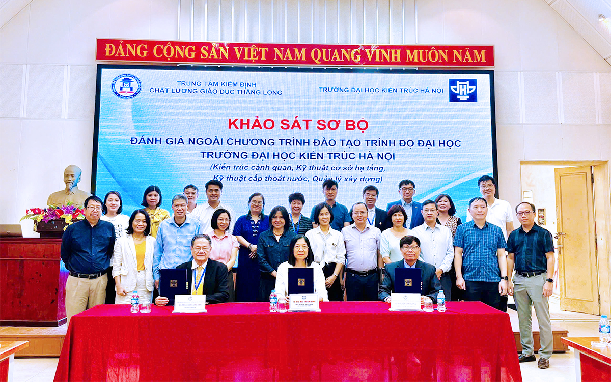 Khảo sát sơ bộ đánh giá ngoài 04 chương trình đào tạo trình độ đại học của Trường Đại học Kiến trúc Hà Nội