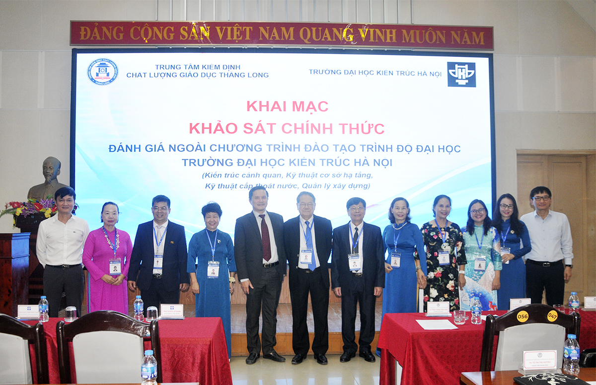 Trường Đại học Kiến trúc Hà Nội khai mạc khảo sát chính thức đánh giá ngoài 04 chương trình đào tạo trình độ đại học