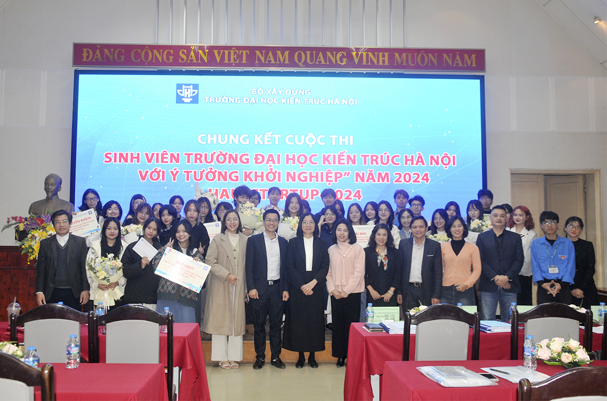 Chung kết, trao giải cuộc thi “Sinh viên Trường Đại học Kiến trúc Hà Nội với ý tưởng khởi nghiệp” năm 2024