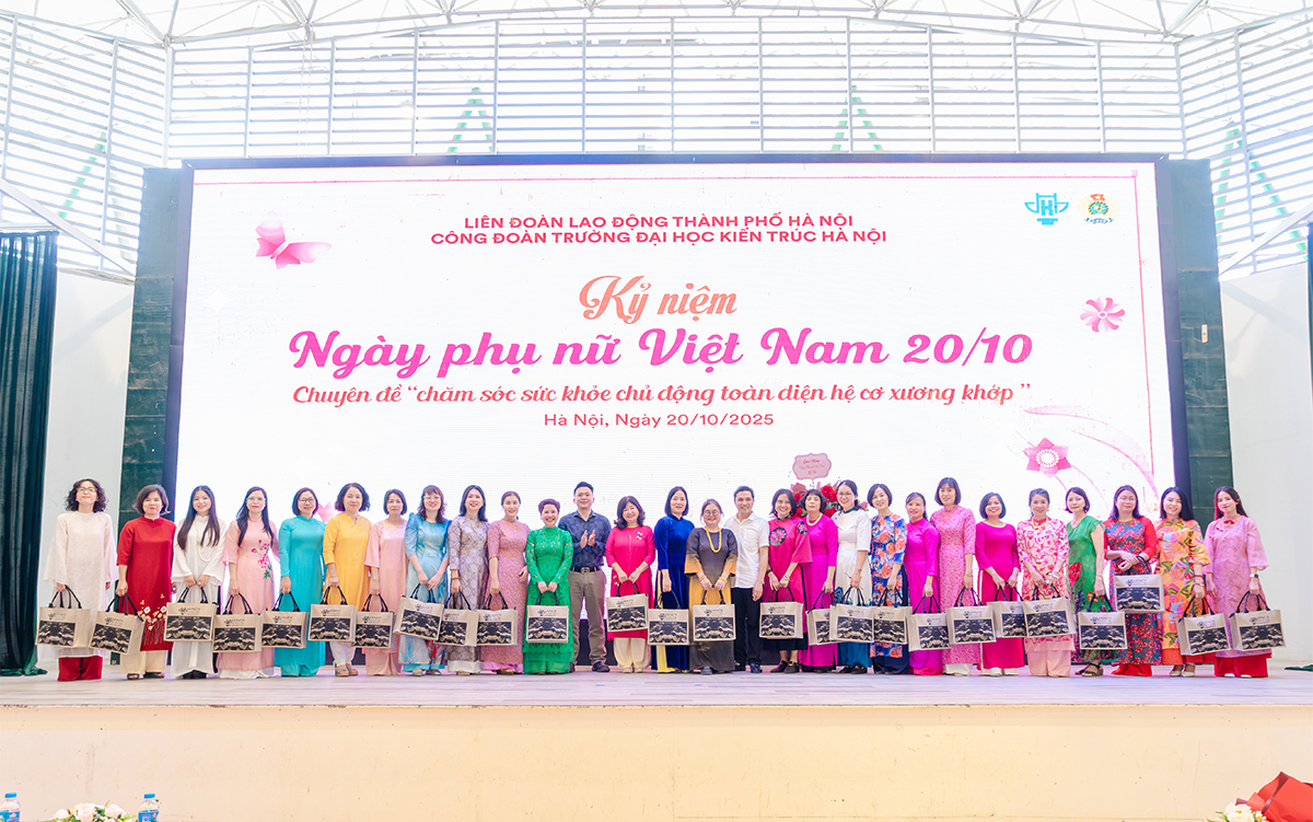 Công đoàn Trường Đại học Kiến trúc Hà Nội tổ chức Lễ kỷ niệm 95 năm Ngày thành lập Hội Liên hiệp Phụ nữ Việt Nam (20/10/1930 – 20/10/2025)