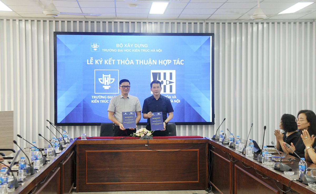 Trường Đại học Kiến trúc Hà Nội ký kết Thỏa thuận hợp tác với Sở Văn hóa và Thể thao TP. Hà Nội