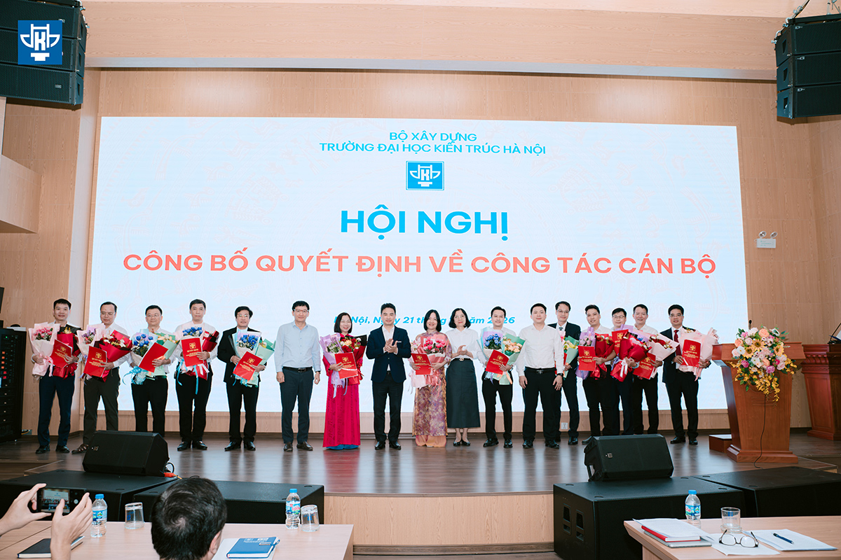 Trường Đại học Kiến trúc Hà Nội kiện toàn bộ máy tổ chức hướng tới mô hình đại học số