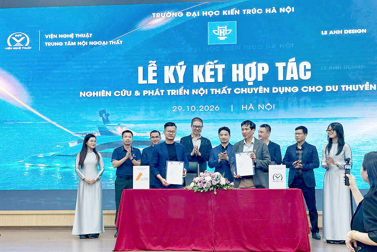 Ký kết hợp tác nghiên cứu phát triển nội thất chuyên dụng cho du thuyền và phát động Cuộc thi FAD 2026