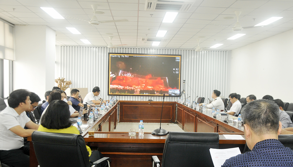 Đảng bộ Trường Đại học Kiến trúc Hà Nội tiếp sóng Hội nghị toàn quốc quán triệt các Nghị quyết và Chỉ thị của Bộ Chính trị