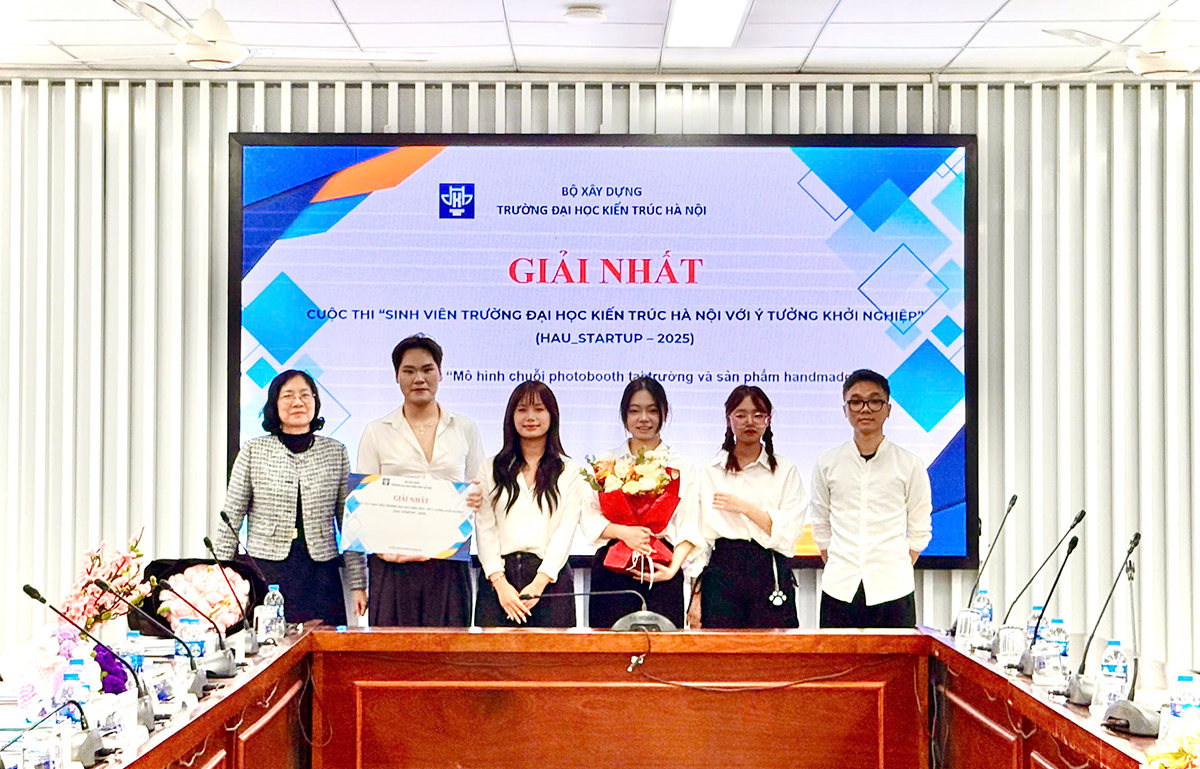 Sinh viên Trường Đại học Kiến trúc Hà Nội tỏa sáng với các ý tưởng khởi nghiệp năm 2026