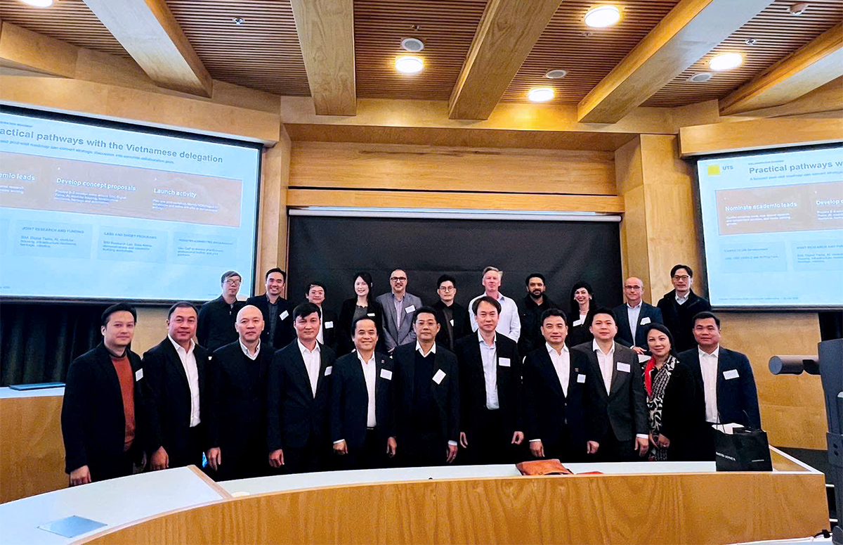 Trường ĐH Kiến trúc Hà Nội tham gia chương trình hợp tác về BIM, AI và chuyển đổi số với Đại học Công nghệ Sydney (UTS) và các đối tác Australia