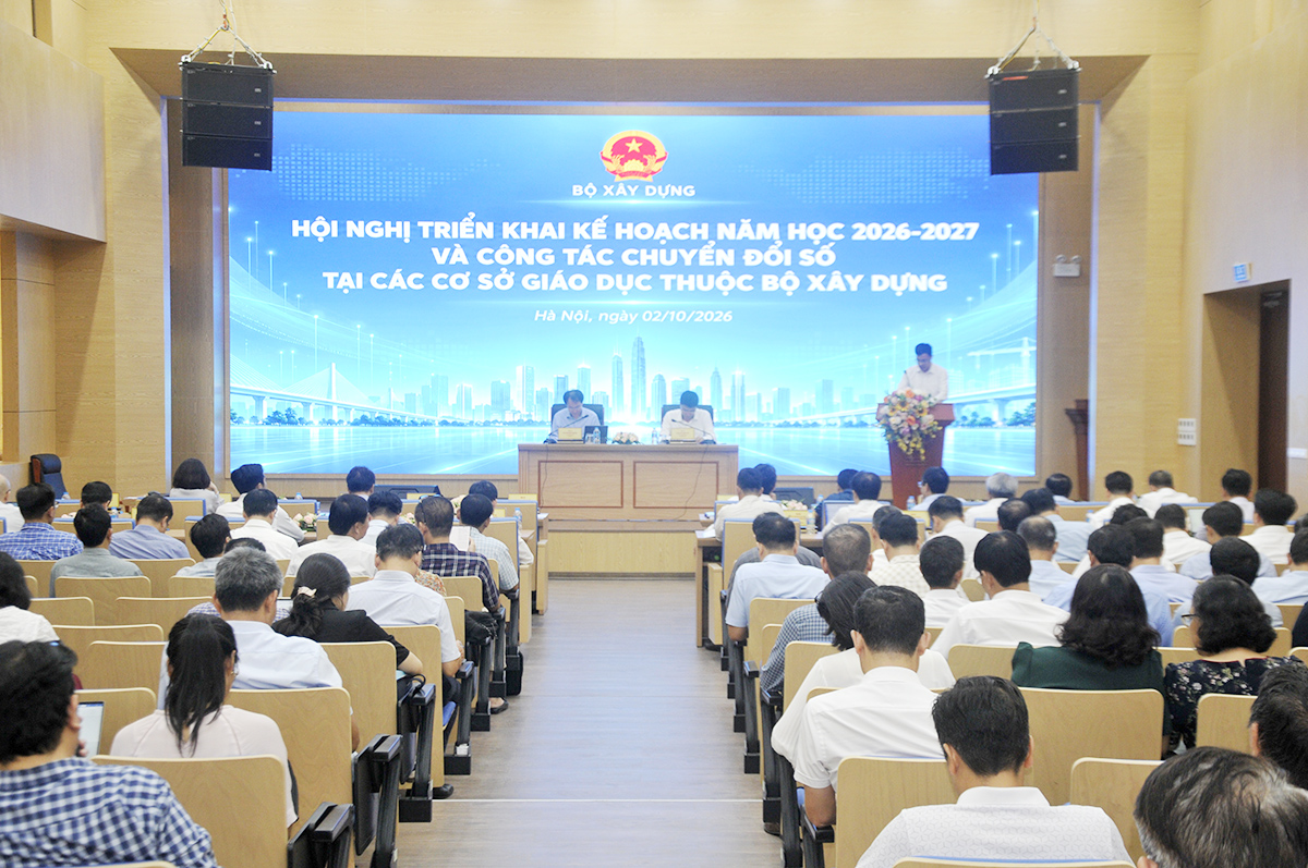 Bộ Xây dựng thúc đẩy đổi mới sáng tạo và chuyển đổi số khối các cơ sở giáo dục trong năm học 2026-2027