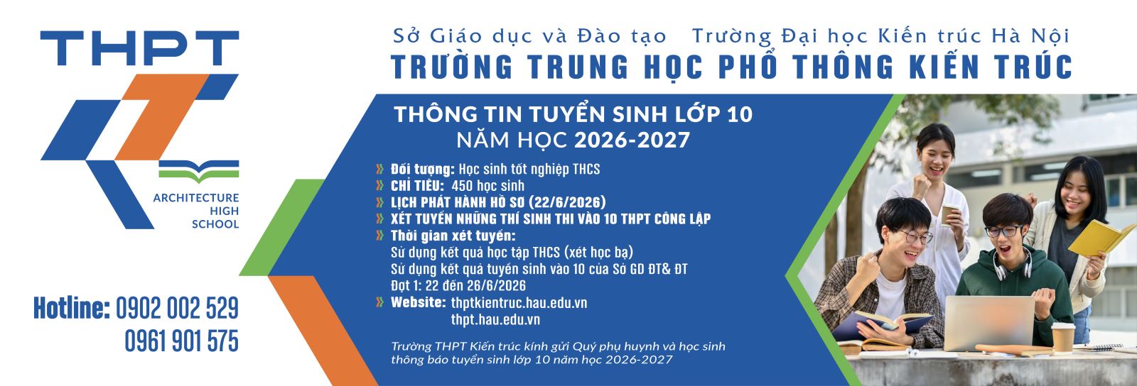 Thông báo Tuyển sinh lớp 10 hệ Trung học phổ thông công lập năm học 2026 - 2027