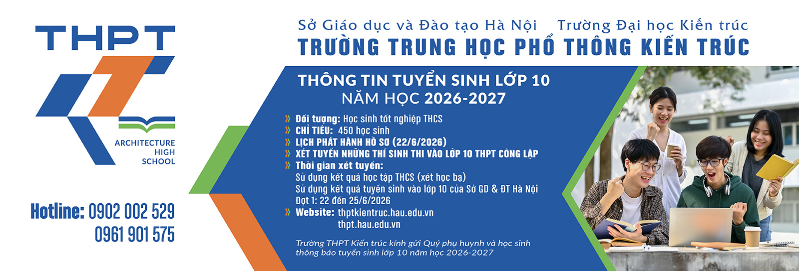Thông báo Tuyển sinh lớp 10 hệ Trung học phổ thông công lập năm học 2026 - 2027